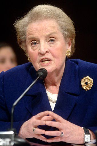 Former Secretary of State Madeline Albright testifies before a Senate Foreign Relations Committee Hearing on the future strategy in Iraq in Washington on January 31 2007. (UPI Photo\/Kevin Dietsch)