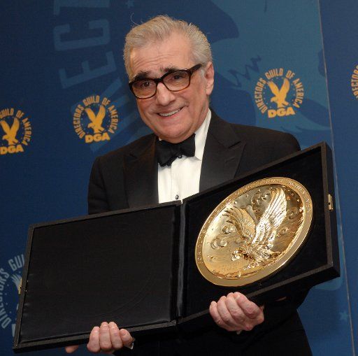 Martin Scorsese winner of the outstanding director award for his work on the film "The Departed" is photographed backstage at the 59th annual Directors Guild of America Awards in Los Angeles on February 3 2007. The DGA awards honor outstanding...