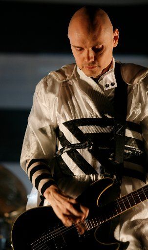Billy Corgan lead singer of the group Smashing Pumpkins performs in concert at the Grand Rex Theatre in Paris on May 22 2007. The concert the band\