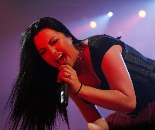 Amy Lee lead singer of the band Evanescence performs in concert at Le Zenith in Paris on May 25 2007. (UPI Photo\/David Silpa)