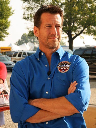 Actor James Denton from the show Desperate Housewives visits the Allstate Brickyard 400 at the Indianapolis Motor Speedway in Indianapolis on July 29 2007. (UPI Photo\/Mike Bryand)