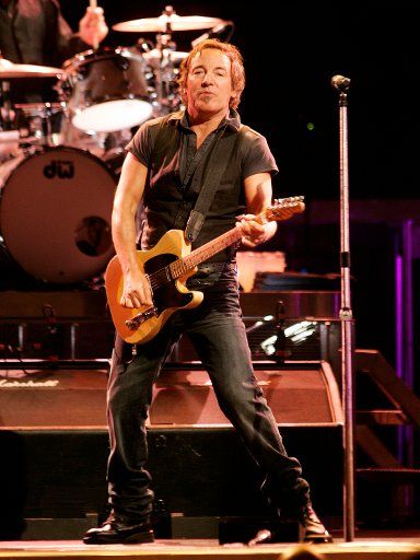 Bruce Springsteen and his E Street Band perform in concert at the BankAtlantic Center in Sunrise Florida on May 2 2008. (UPI Photo\/Michael Bush)