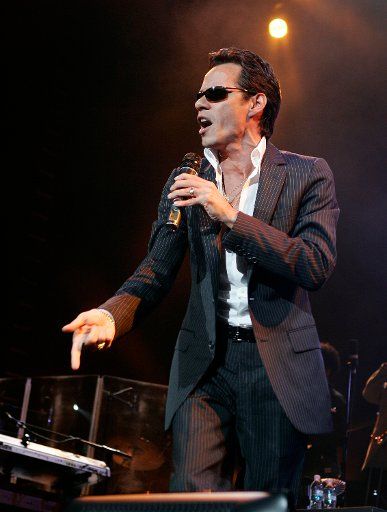 Marc Anthony performs in concert at the American Airlines Arena in Miami on September 4 2008. (UPI Photo\/Michael Bush)