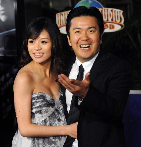 Director Justin Lin attends the premiere of his new motion picture crime thriller "Fast & Furious" with his wife Alice in Los Angeles on March 12 2009. (UPI Photo\/Jim Ruymen)