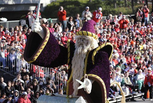 A float entitled "Scissored Wizard" is seen in the 121st Rose Parade in Pasadena California on January 1 2010. UPI Photo\/ Phil