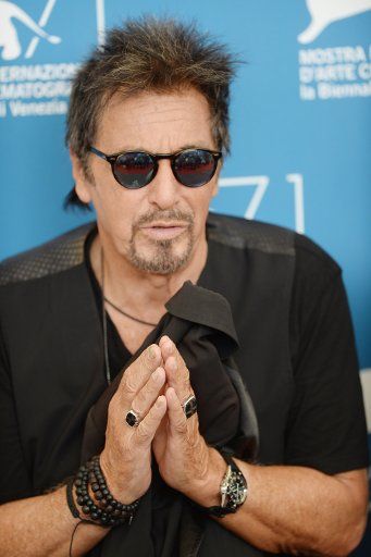 American actor Al Pacino attends a photo call for "The Humbling" at the 71st Venice Film Festival in Venice on August 30, 2014. UPI\/ Rune