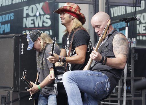 Bret Michaels performs on Fox and Friends All American Summer Concert Series in New York City on July 10, 2015. Photo by John Angelillo\/
