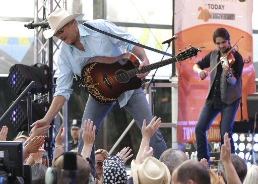 Alan Jackson performs on the NBC Today Show at Rockefeller Center in New York City on July 17, 2015. Photo by John Angelillo\/