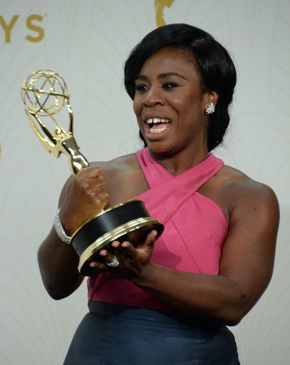 Actress Uzo Aduba, winner of Outstanding Supporting Actress in a Drama Series for \