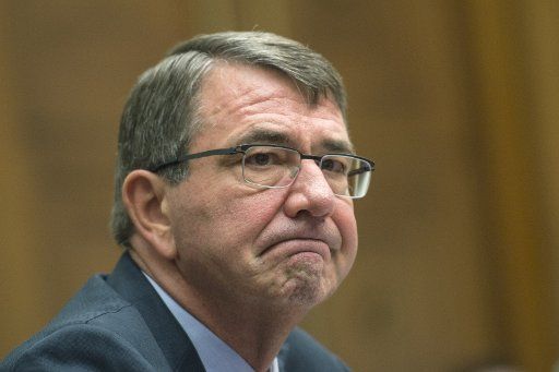 Secretary of Defense Ashton Carter testifies during a House Armed Services Committee hearing on the U.S. Strategy for Syria and Iraq and its implications for the region, on Capitol Hill in Washington, D.C. on December 1, 2015. Photo by Kevin Dietsch\/...