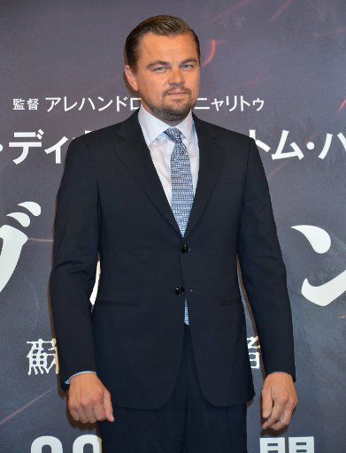 Actor Leonardo DiCaprio attends a press conference for the film "The Revenant" in Tokyo, âJapan on March 23, 2016. Photo by Keizo Mori\/
