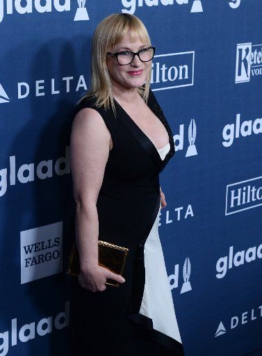 Actress Patricia Arquette attends the 27th annual GLAAD Media Awards at the Beverly Hilton Hotel in Beverly Hills, California on April 2, 2016. Photo by Jim Ruymen\/