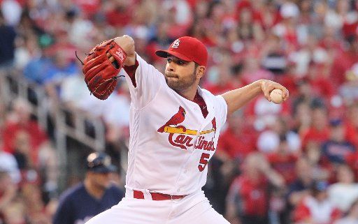 St. Louis Cardinals starting pitcher Jaime Garcia delivers a pitch to the Milwaukee Brewers in the first inning at Busch Stadium in St. Louis on July 1, 2016. Photo by Bill Greenblatt\/