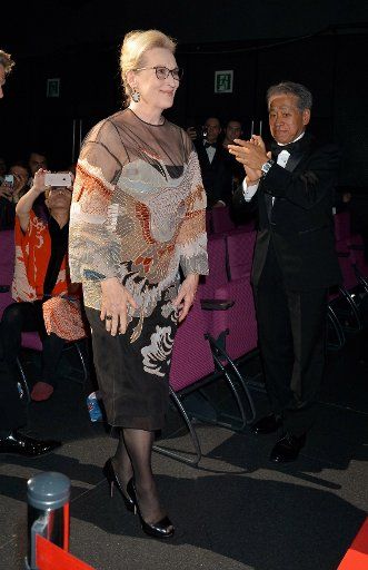 Actress Meryl Streep attends the opening ceremony of the 29th Tokyo International Film Festival in Tokyo, Japan on October 25, 2016. Photo by Keizo Mori\/