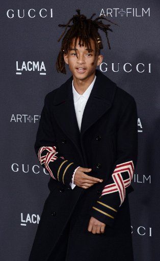 Actor Jaden Smith attends the LACMA Art + Film gala honoring Robert Irwin and Kathryn Bigelow at the Los Angeles County Museum of Art in Los Angeles on October 29, 2016. Photo by Jim Ruymen\/