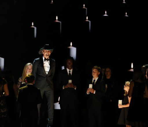 Tim McGraw sings at the 2016 Country Music Awards at Bridgestone Arena in Nashville, Tennessee on November 2, 2016. Photo by John Sommers II\/