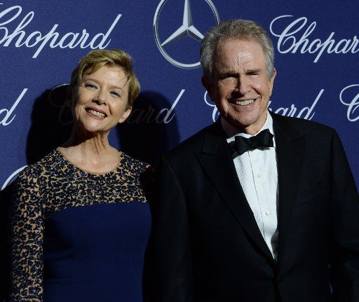 Actors Annette Bening and Warren Beatty attends the 28th annual Palm Springs International Film Festival awards gala at the Palm Springs Convention Center in Palm Springs, California on January 2, 2017. Photo by Jim Ruymen\/