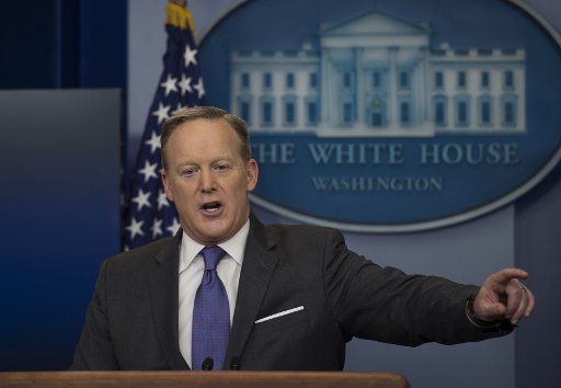 White House Press Secretary Sean Spicer holds the daily press briefing at the White House in Washington D.C., January 30, 2017. Photo by Molly Riley\/