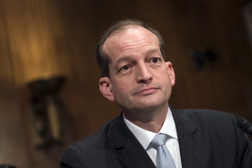 Labor Secretary nominee Alex Acosta testifies during his confirmation hearing before the Senate Health, Education, Labor and Pensions Committee on Capitol Hill in Washington, D.C. on March 22, 2017. Photo by Kevin Dietsch\/