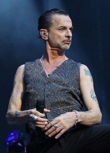 Dave Gahan of Depeche Mode performs in concert at the Stade de France near Paris on July 1, 2017. Photo by David Silpa\/