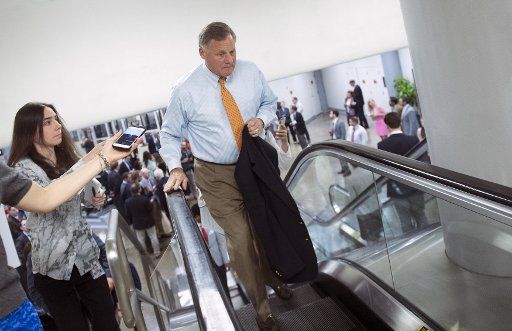 Sen. Richard Burr, R-N.C., talks to reporters on Capitol Hill on May 25, 2017. Photo by Kevin Dietsch\/