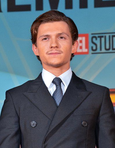 Actor Tom Holland attends the Japan premiere for the film "Spider-Man: Homecoming" in Tokyo, Japan on August 7, 2017. Photo by keizo Mori\/