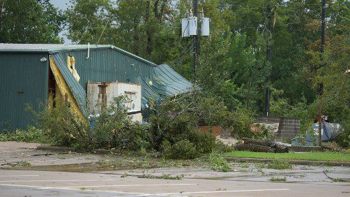 Debris from a tornado litters the Sienna Plantation Subdivision of Missouri City, Texas during Hurricane Harvey, on August 26, 2017. Photo by Jerome Hicks\/UPI