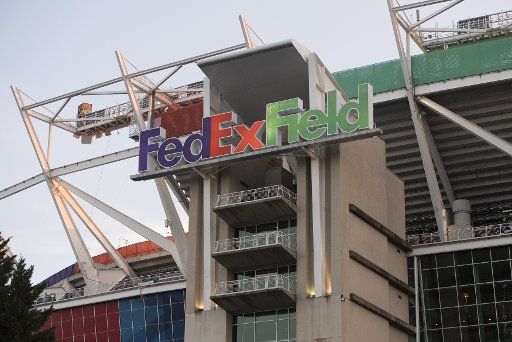 FedEx Field, the home of the Washington Redskins, is seen in Landover, Maryland on September 24, 2017. Photo by Kevin Dietsch\/