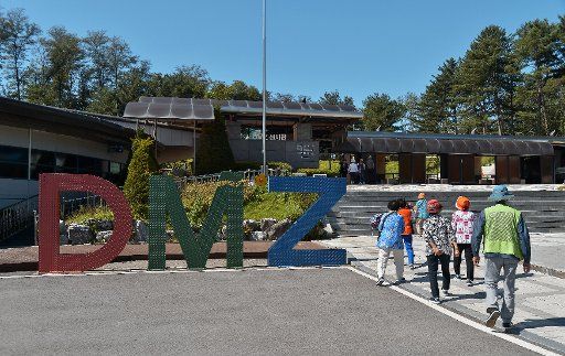 Tourists visit the Third Tunnel in the Civilian Control area near the demilitarized zone (DMZ) in Paju, South Korea on September 13, 2017. The Third Tunnel of aggression made by North Korea was discovered in 1978 by South Korean forces. Photo by ...