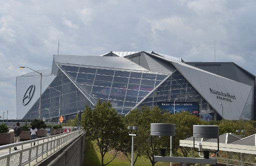 The Atlanta Falcons new retractable roof Mercedes Benz Dome changes the skyline in Atlanta, September 17, 2017. Photo by David Tulis\/