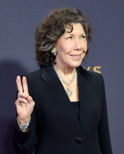 Actor Lily Tomlin arrives for the 69th annual Primetime Emmy Awards at Microsoft Theater in Los Angeles on September 17, 2017. Photo by Christine Chew\/