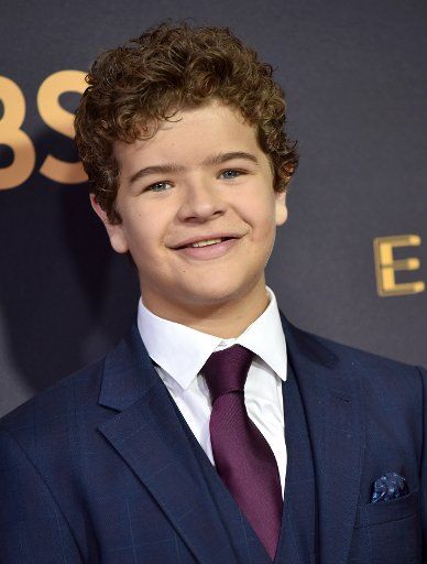 Actor Gaten Matarazzo arrives for the 69th annual Primetime Emmy Awards at Microsoft Theater in Los Angeles on September 17, 2017. Photo by Christine Chew\/