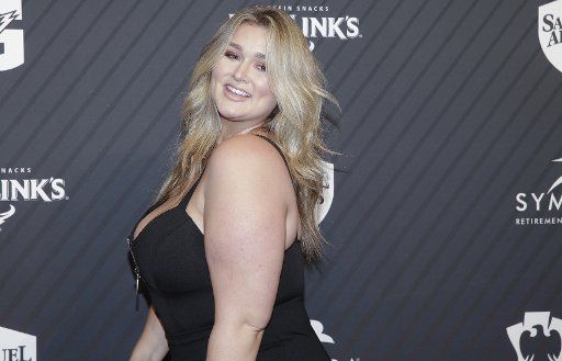 Hunter McGrady arrives on the red carpet at the Sports Illustrated 2017 Sportsperson of the Year Show on December 5, 2017 at Barclays Center in New York City. Photo by John Angelillo\/