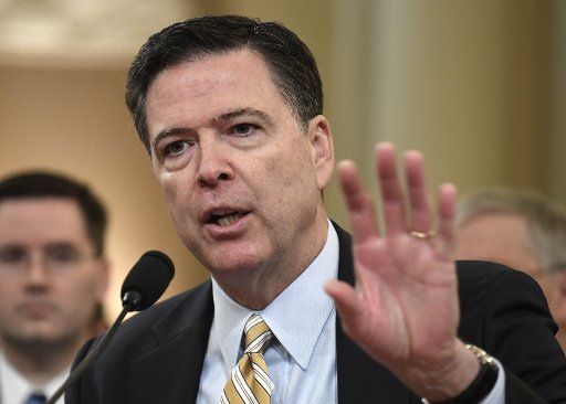James Comey, Director of the Federal Bureau of Investigation responds to a question during testimony on Russia\