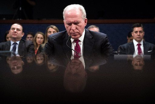 John Brennan, former Director of the Central Intelligence Agency, testifies on Russian meddling in the 2016 U.S. presidential election during a House Intelligence Committee hearing on Capitol Hill in Washington, D.C. on May 23, 2017. Photo by Kevin Dietsch\/