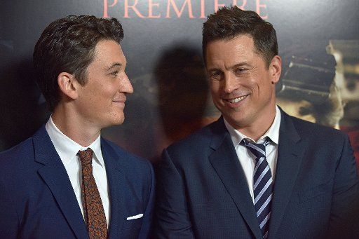 Actor Miles Teller (L) and director Jason Hall arrive for the premiere of \