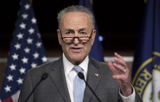 Senate Minority Leader Charles Schumer D-NY, speaks on the Republican\