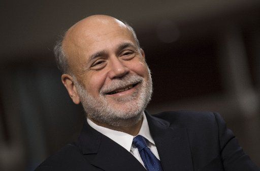 Former Federal Reserve Chair Ben Bernanke prior to be awarded the Paul H. Douglas Award for Ethics in Government during a ceremony on Capitol Hill in Washington, D.C. on November 7, 2017. The award, presented by the University of Illinois, ...