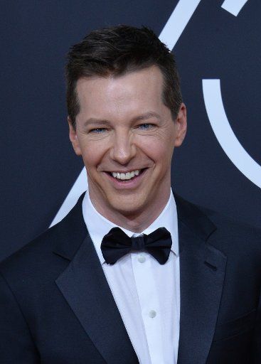 Actor Sean Hayes attends the 75th annual Golden Globe Awards at the Beverly Hilton Hotel in Beverly Hills, California on January 7, 2018. Photo by Jim Ruymen\/