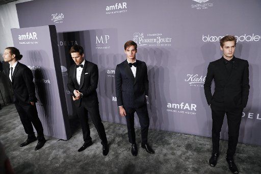 Guests arrive on the red carpet at the 2018 amfAR Gala New York at Cipriani Wall Street on February 7, 2018 in New York City. Photo by John Angelillo\/