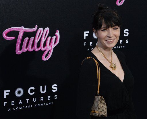 Writer Diablo Cody attends the premiere of the motion picture dramatic comedy "Tully" at Regal Cinemas LA Live in downtown Los Angeles on April 18, 2018. Storyline: Marlo, a mother of three including a newborn, who is gifted a night nanny by her brother. Hesitant to the extravagance at first, Marlo comes to form a unique bond with the thoughtful, surprising, and sometimes challenging young nanny named Tully. Photo by Jim Ruymen\/