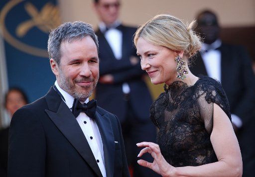 Denis Villeneuve and Cate Blanchett arrive on the red carpet before the screening of the film "Everybody Knows" at the opening of the 71st annual Cannes International Film Festival in Cannes, France on May 8, 2018. Photo by David Silpa\/