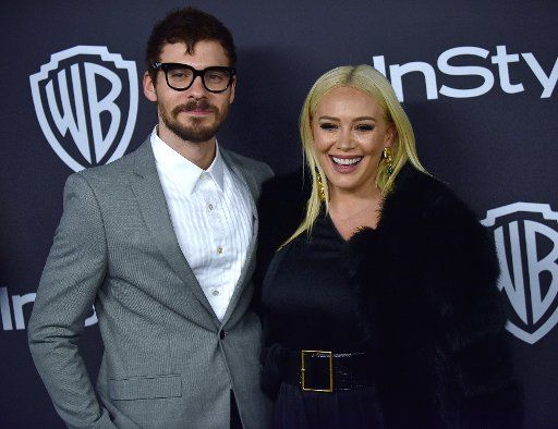 Hilary Duff (R) and Matthew Koma attend the 20th annual InStyle and Warner Brothers Golden Globes After-Party at the Beverly Hilton in Beverly Hills, California on January 6, 2019. Photo by Christine Chew\/