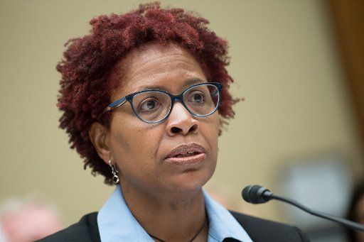 Gretta L. Goodwin, Director, Homeland Security and Justice, U.S. Government Accountability Office, testifies during a House Oversight and Government Reform Committee hearing on facial recognition technology, on Capitol Hill in Washington, D.C. on June 4, 2019. Photo by Kevin Dietsch\/