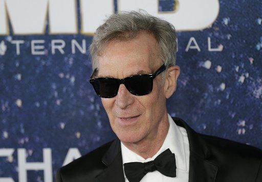 Bill Nye arrives on the red carpet at the "Men In Black International" World Premiere at AMC Loews Lincoln Square 13 on June 11, 2019 in New York City. Photo by John Angelillo\/