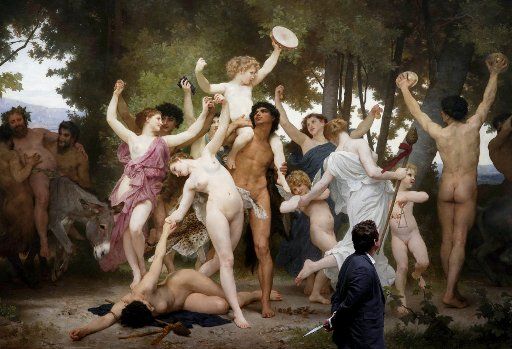 "La Jeunesse de Bacchus" by William Bouguereau is on display at the grand opening of Sotheby\