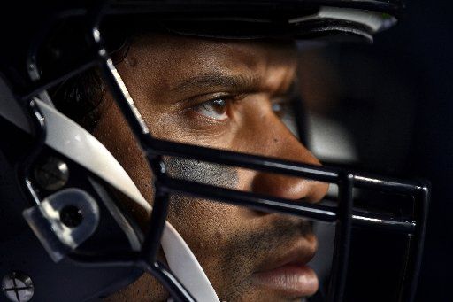 Seattle Seahawks quarterback Russell Wilson (3) walks out from the tunnel prior to a game against the Philadelphia Eagles at Lincoln Financial Field in Philadelphia on November 24, 2019. Photo by Derik Hamilton\/