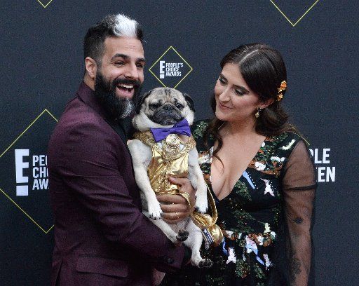 Doug the Pug arrives for the 45th annual E! People\