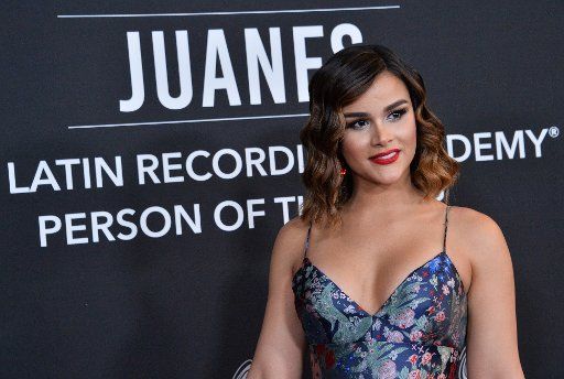 Model Clarissa Molina arrives for the Latin Grammy Person of the Year gala honoring Columbian singer Juanes at the MGM Grand Convention Center in Las Vegas, Nevada on Wednesday, November 13, 2019. Photo by Jim Ruymen\/