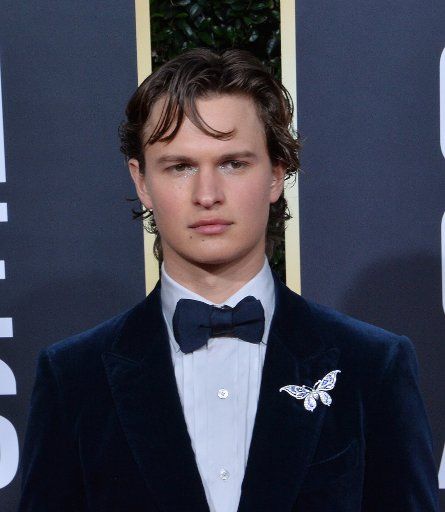 Ansel Elgort attends the 77th annual Golden Globe Awards, honoring the best in film and American television of 2020 at the Beverly Hilton Hotel in Beverly Hills, California on Sunday, January 5, 2020. Photo by Jim Ruymen\/